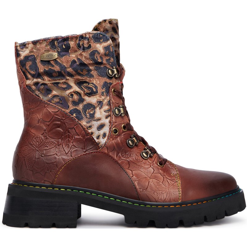 Schnürstiefeletten Laura Vita Kouleo16 Dunkelrot