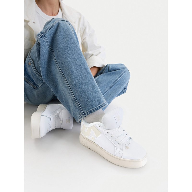 Sneakers DC Shoes EO-COURT GRAFFIK PLATFORM DC02422102 Weiß