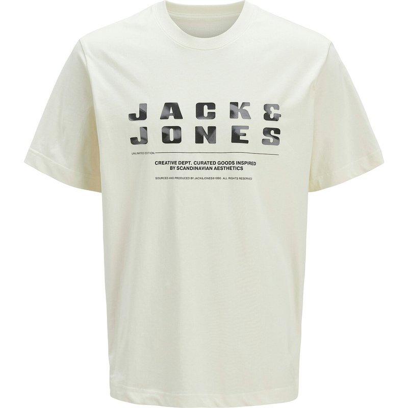 Jack & Jones T-Shirt Recharge 12274716 Beige Relaxed Fit