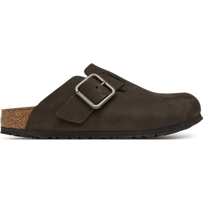 Pantoletten Birkenstock Boston Wire Buckle 1032762 Dunkelbraun