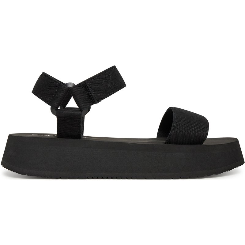 Sandalen Calvin Klein Jeans Sandal Velcro Webbing Mg YW0YW01693 Schwarz