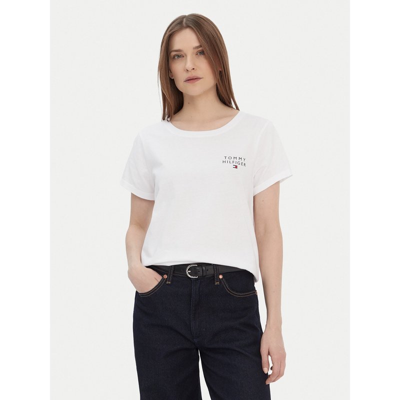 Tommy Hilfiger T-Shirt UW0UW04525 Weiß Relaxed Fit