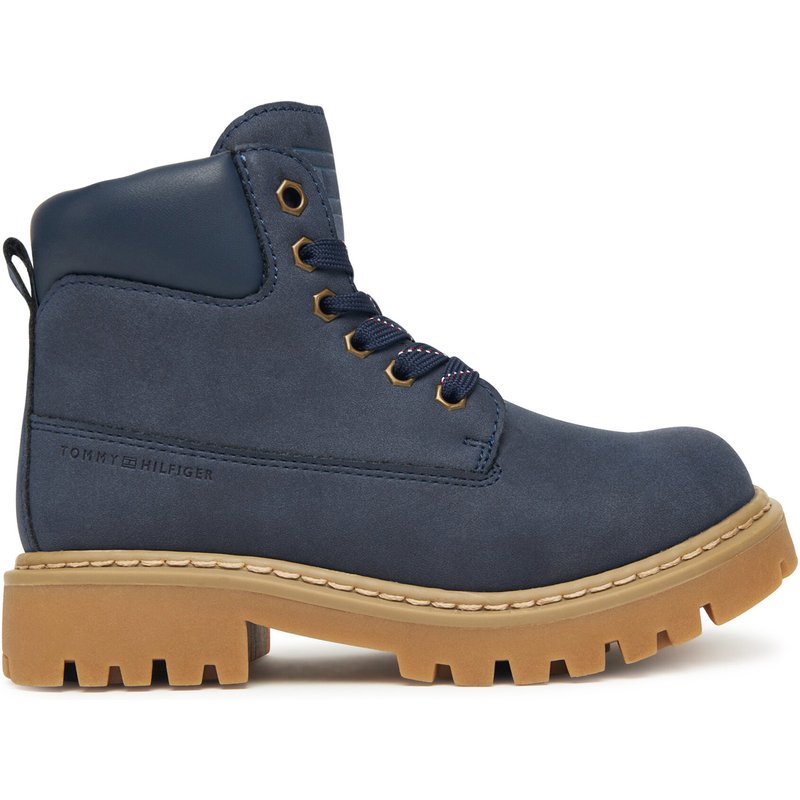 Schnürstiefeletten Tommy Hilfiger T3X5-34125-1269 S Dunkelblau