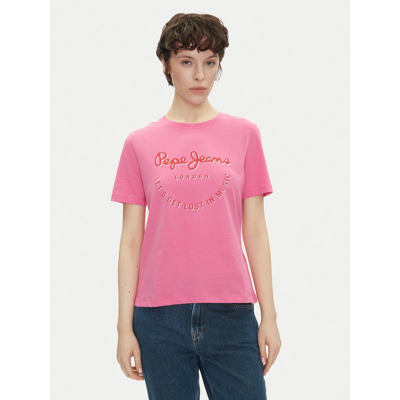 Pepe Jeans T-Shirt Rumer PL506072 Rosa Regular Fit
