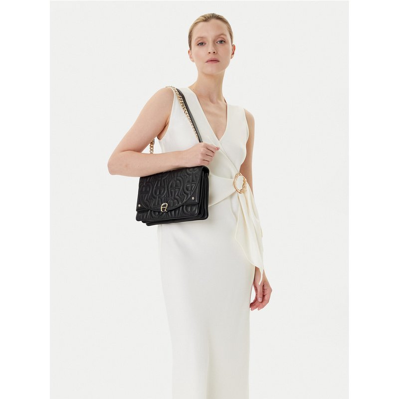 Handtasche Aigner Diadora S 132053 Schwarz