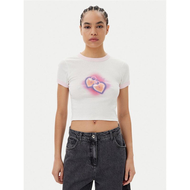 HUGO T-Shirt Dalia 50537476 Weiß Slim Fit