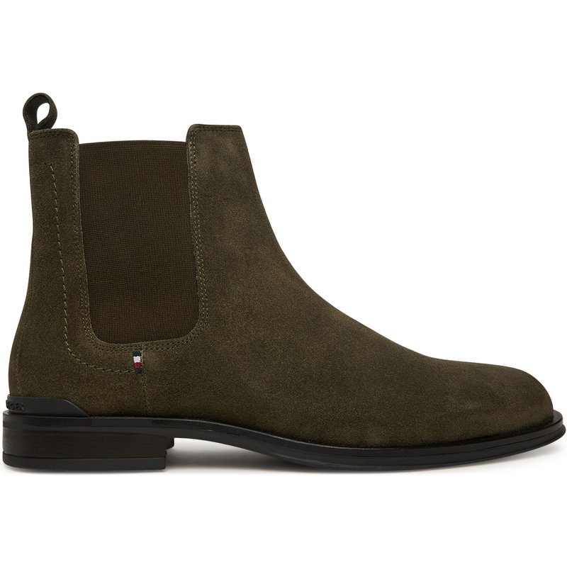 Klassische Stiefeletten Tommy Hilfiger Corporate FM0FM05580 Khakifarben