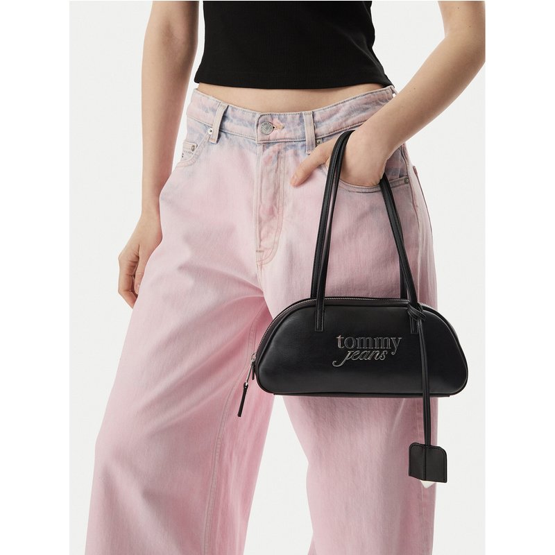 Handtasche Tommy Jeans Tjw Bold Shoulder Bag AW0AW18787 Schwarz