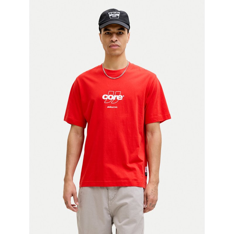 Jack & Jones T-Shirt Club 12289868 Rot Relaxed Fit