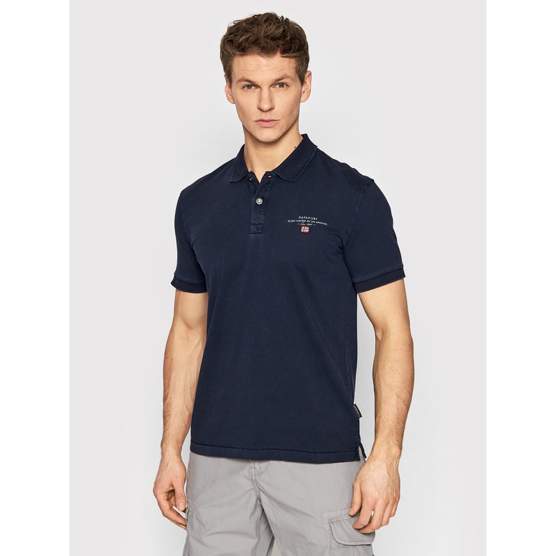 Napapijri Poloshirt Elbas NP0A4GB4 Dunkelblau Regular Fit