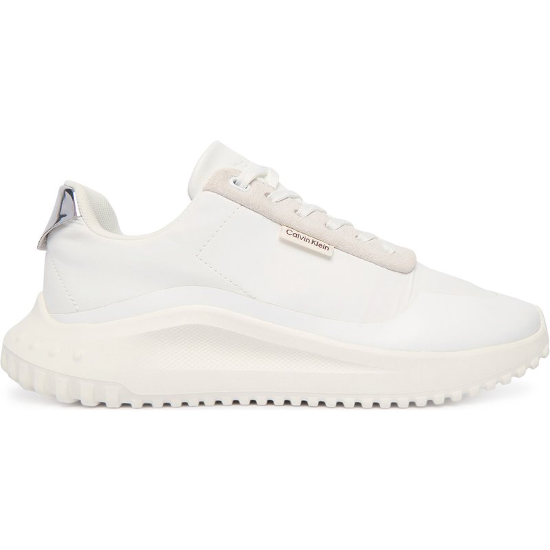 Sneakers Calvin Klein Eva Runner Lace Up Mat Mix YW0YW02016 Weiß