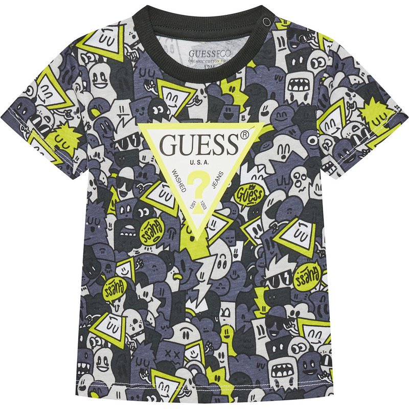 Guess T-Shirt N5YI04 K8HM4 Grau Regular Fit