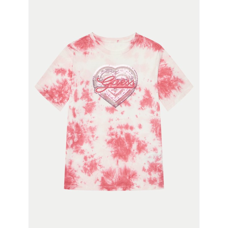 Guess T-Shirt J5RI09 K8HM4 Rosa Oversize