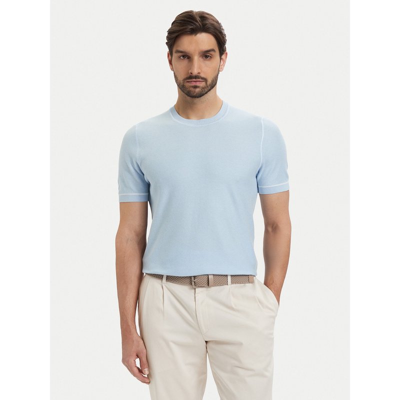 BOSS T-Shirt H-Nalon 50560482 Blau Regular Fit