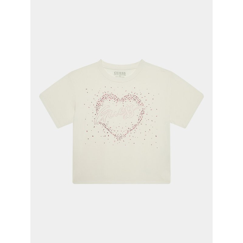 Guess T-Shirt J3BI06 J1314 Écru Regular Fit