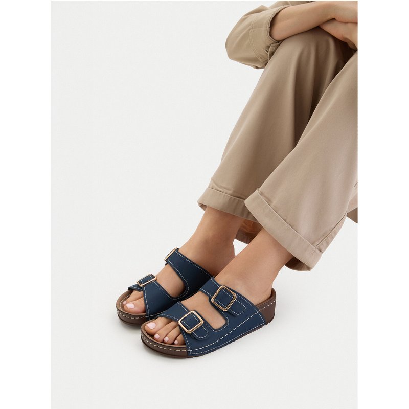 Pantoletten Go Soft CEO-W21202 Dunkelblau