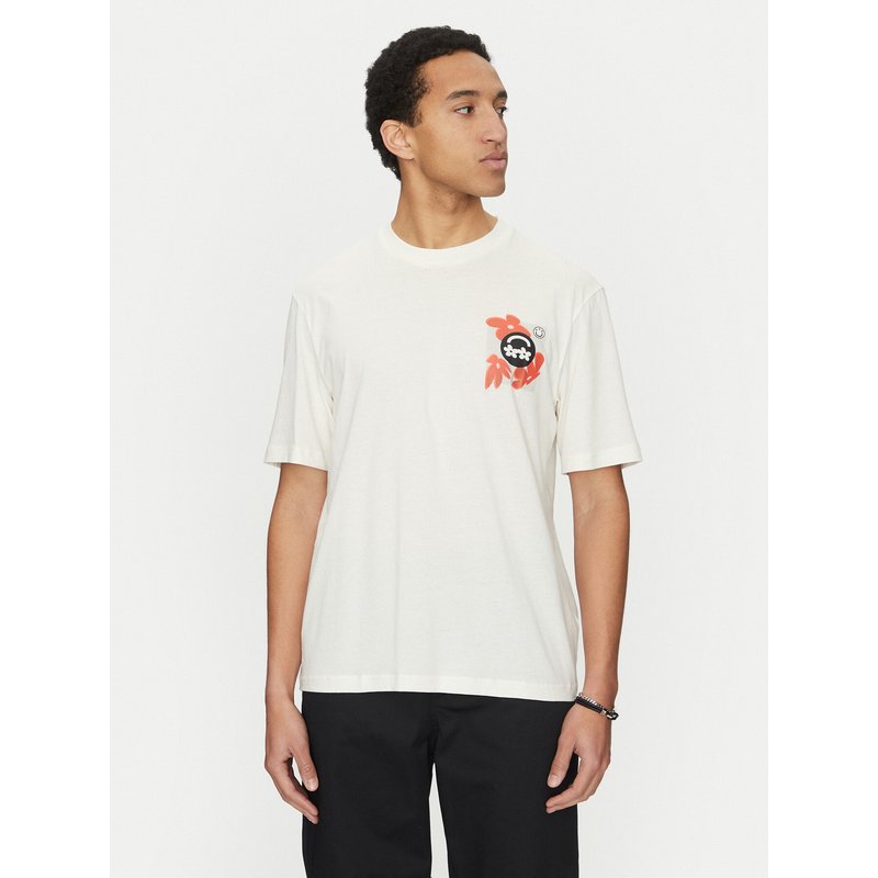 HUGO T-Shirt Nufloro 50533387 Weiß Regular Fit