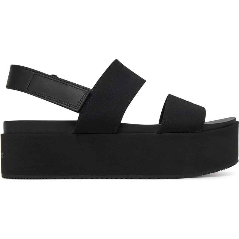 Sandalen Calvin Klein Jeans Flatform Sandal Sling In YW0YW01788 Schwarz