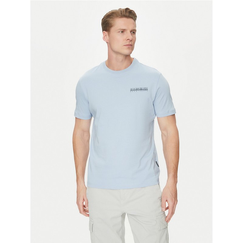 Napapijri T-Shirt S-Sovana NP0A4IE4 Himmelblau Regular Fit
