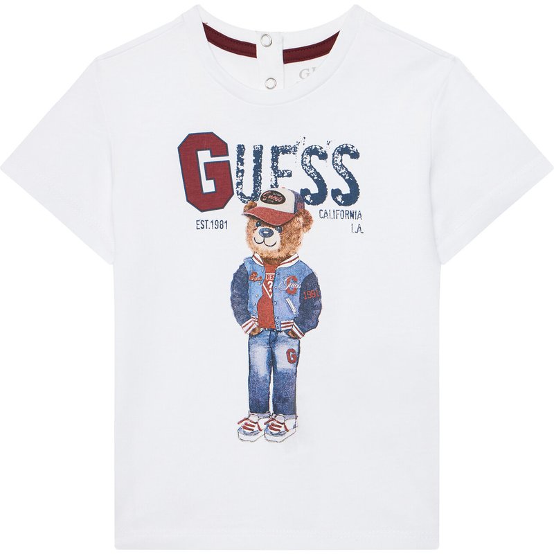 Guess T-Shirt N5YI22 K8HM4 Weiß Regular Fit