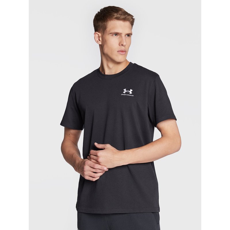 Under Armour T-Shirt Ua Logo Embroidered 1373997 Schwarz Relaxed Fit