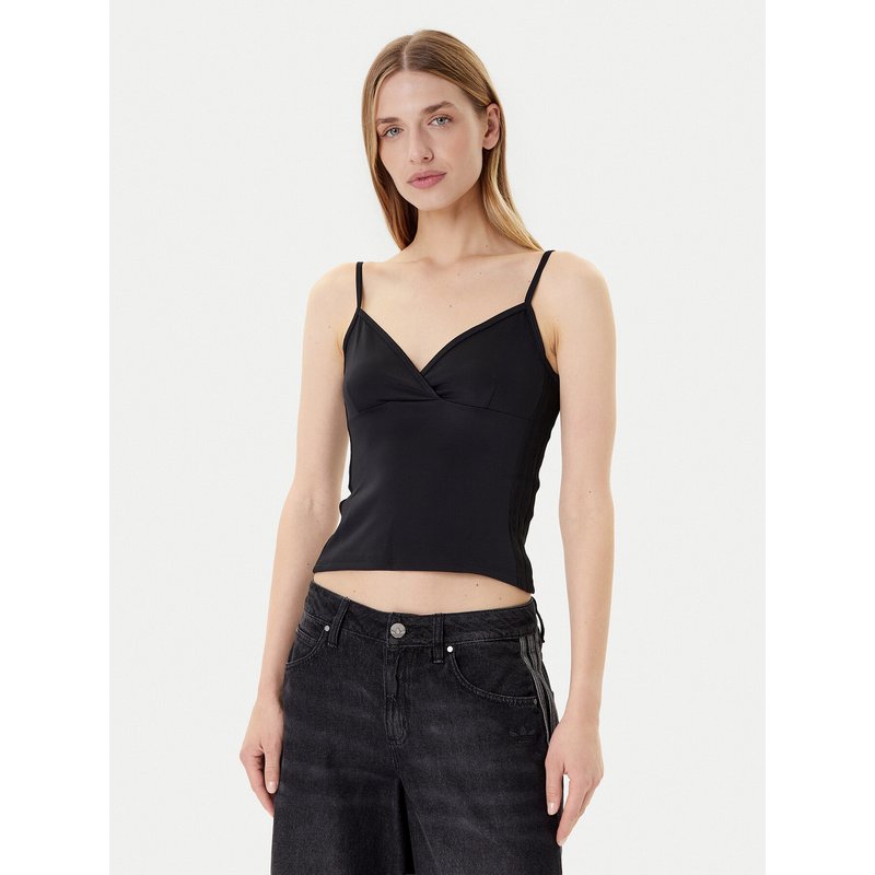 adidas Top Seasonal Essentials 3-Stripes JM1908 Schwarz Slim Fit