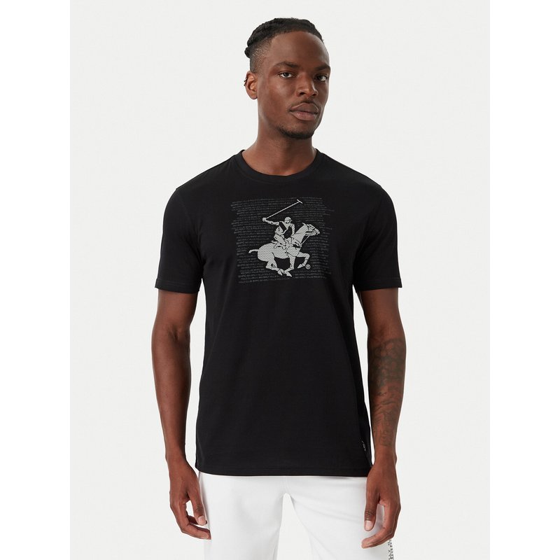 Beverly Hills Polo Club T-Shirt M1623-HR Schwarz Regular Fit