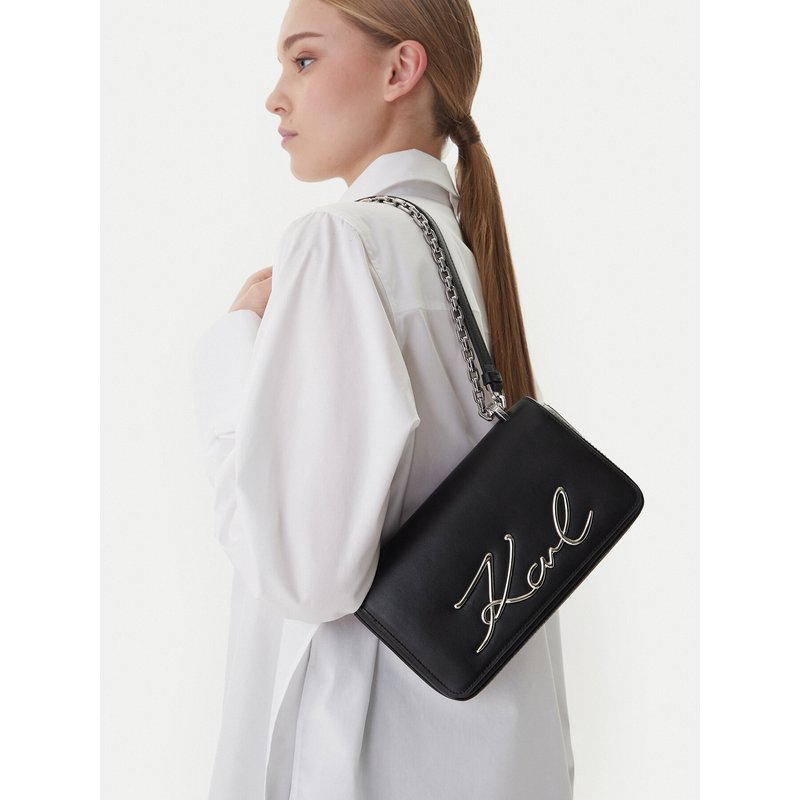 Handtasche KARL LAGERFELD B1W30046 Schwarz