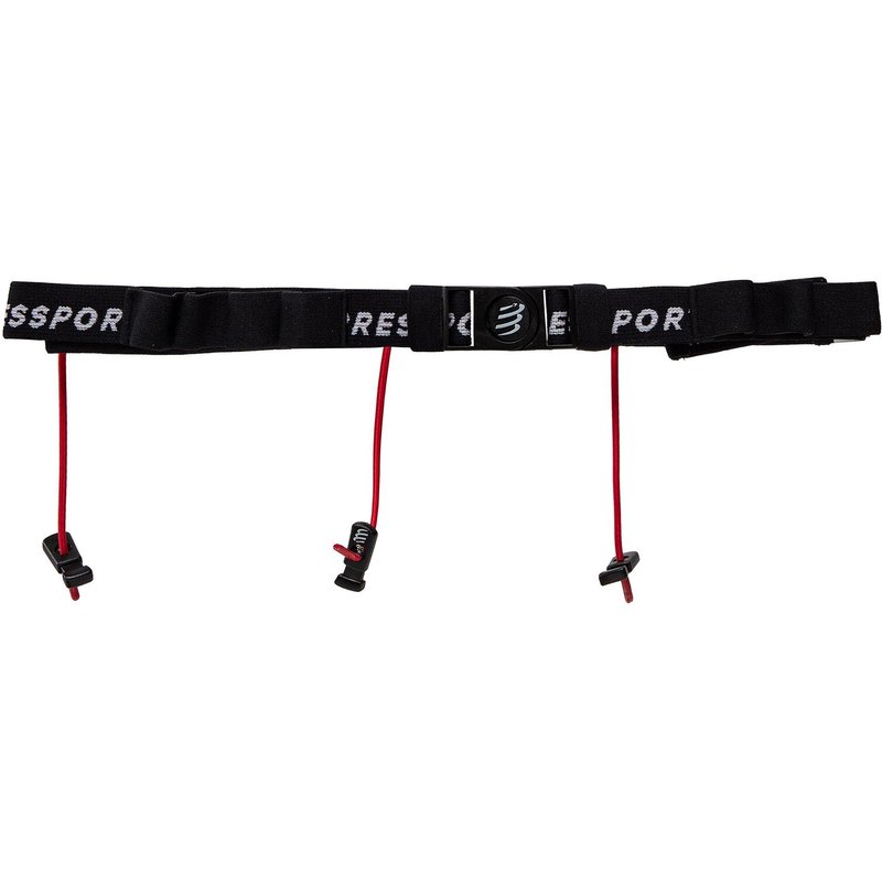 Sportgürtel Compressport Race Number Belt CU00013B Schwarz
