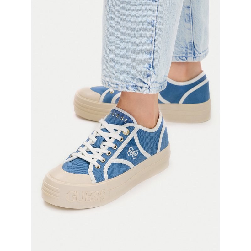 Sneakers aus Stoff Guess FLPISS FAL12 Blau