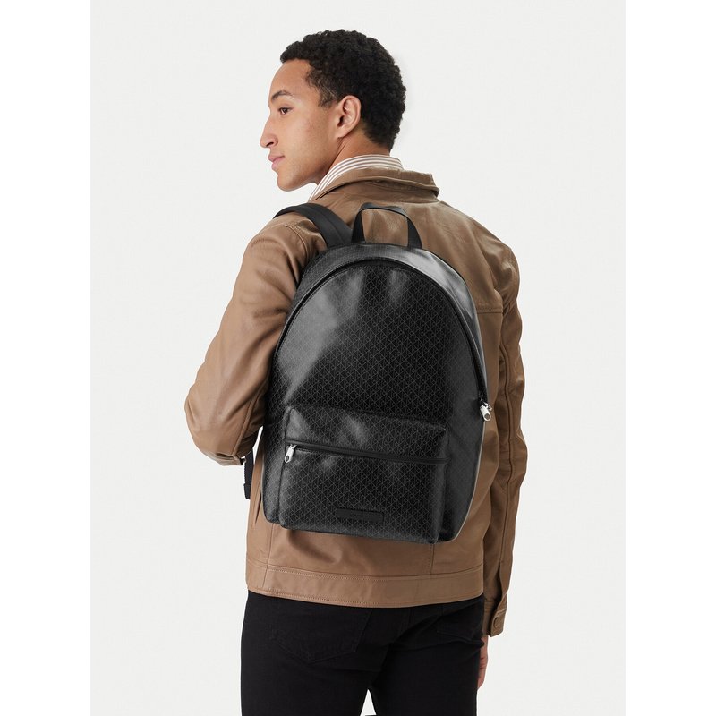 Rucksack Calvin Klein Emblem Aop Coated Backpack LV04D3313G Schwarz