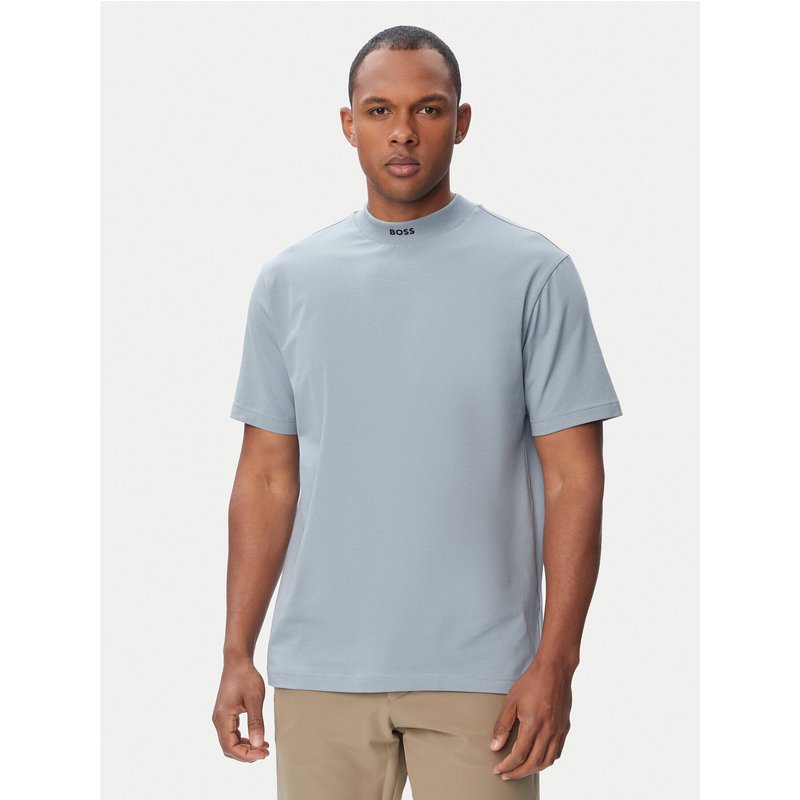 BOSS T-Shirt Tee Collar 50562120 Hellblau Relaxed Fit