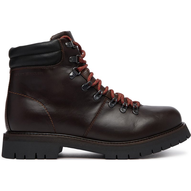Schnürschuhe Tommy Hilfiger Elevated Outdoor Lth Wpm Boot FM0FM05995 Braun
