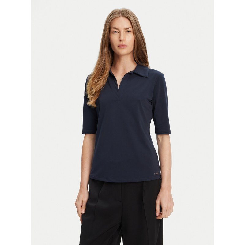 Calvin Klein Poloshirt LV044C221G Dunkelblau Slim Fit