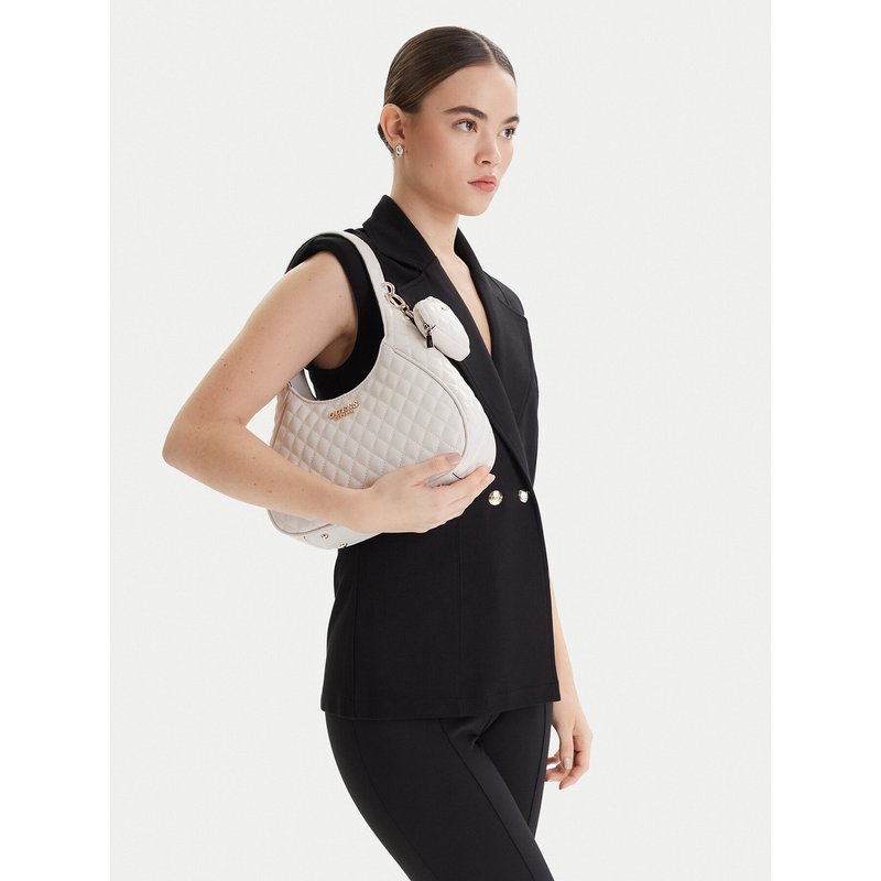 Handtasche Guess Atabey HWQG98 94010 Écru