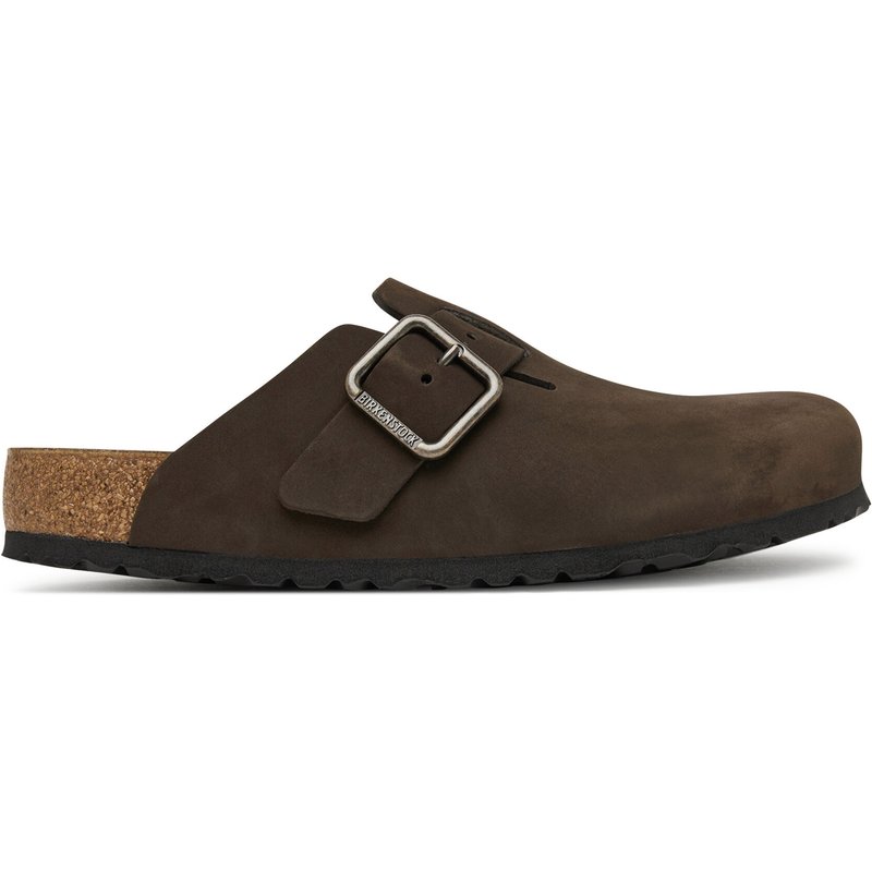 Pantoletten Birkenstock Boston Wire Buckle 1032760 Dunkelbraun