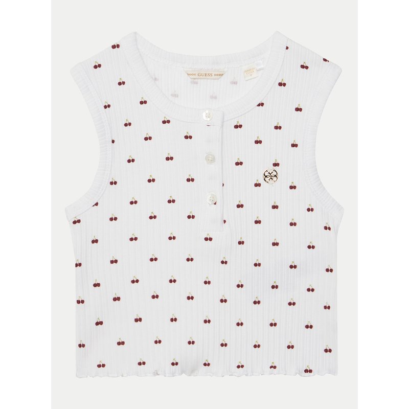 Guess Top J5GP01 KCSQ4 Weiß Regular Fit