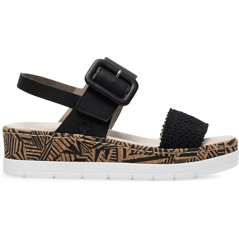 Sandalen Rieker V3950-00 Schwarz