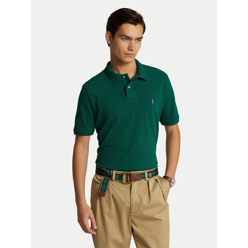 Polo Ralph Lauren Poloshirt 710782592016 Grün Custom Slim Fit