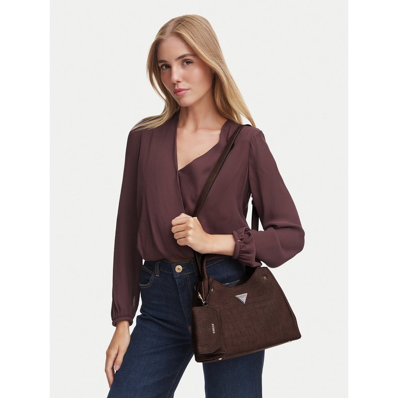 Handtasche Guess Lorella HWCG23 06220 Dunkelbraun