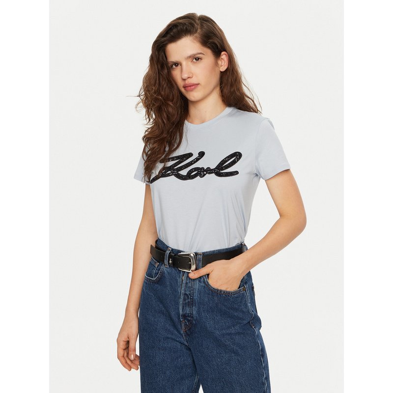 KARL LAGERFELD T-Shirt A1W17117 Blau Regular Fit