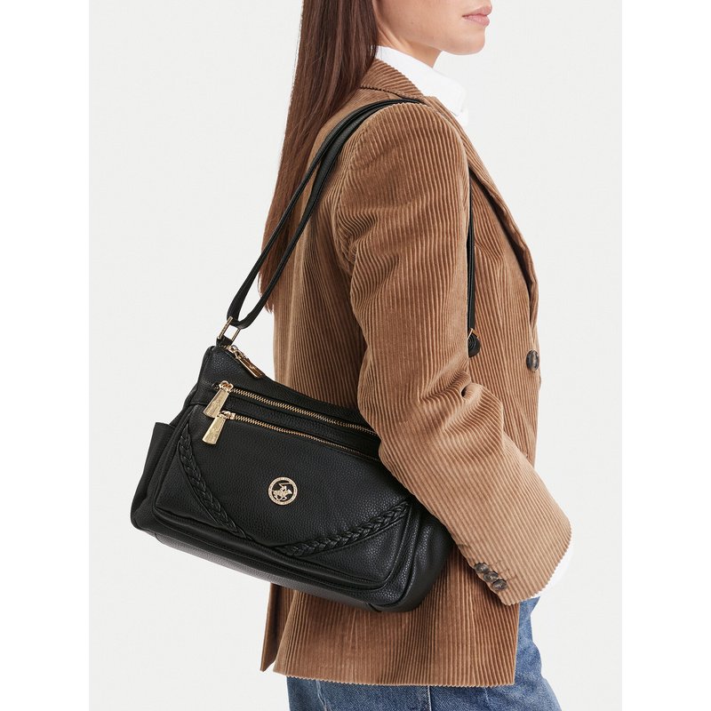 Handtasche Beverly Hills Polo Club CEO-BHPC-L-012-10 Schwarz