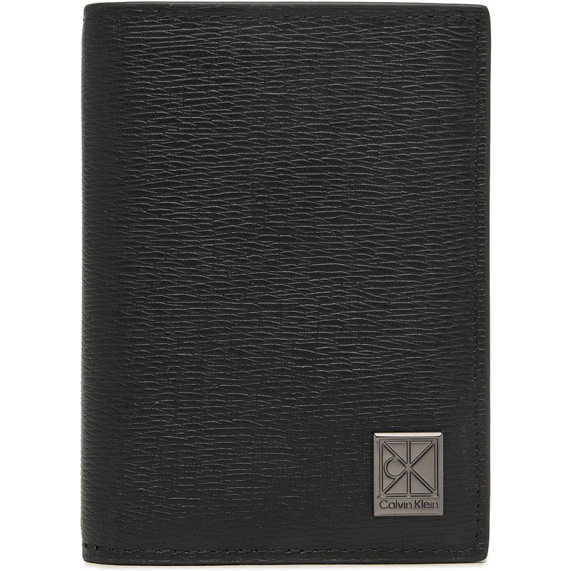 Geldbörse Calvin Klein Emblem Hw N/S Billfold W/ Coin LV04D1281G Schwarz