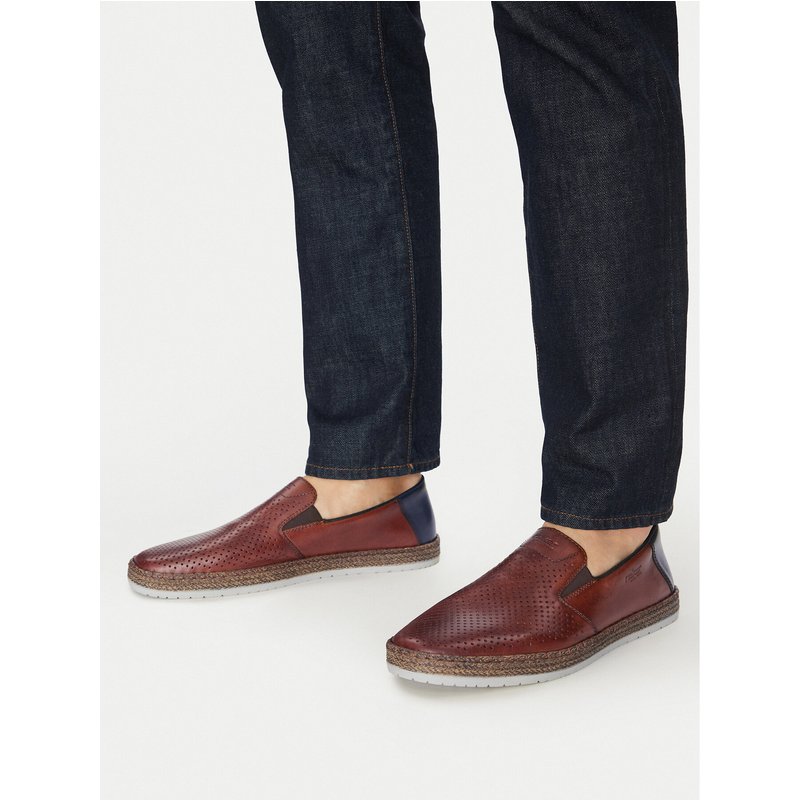 Halbschuhe Rieker B5279-24 Braun