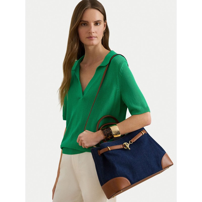 Handtasche LAUREN RALPH LAUREN 431P04295001 Dunkelblau