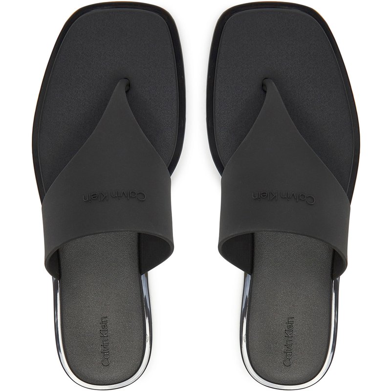 Zehentrenner Calvin Klein Toepost Tpu Slide HW0HW02836 Schwarz