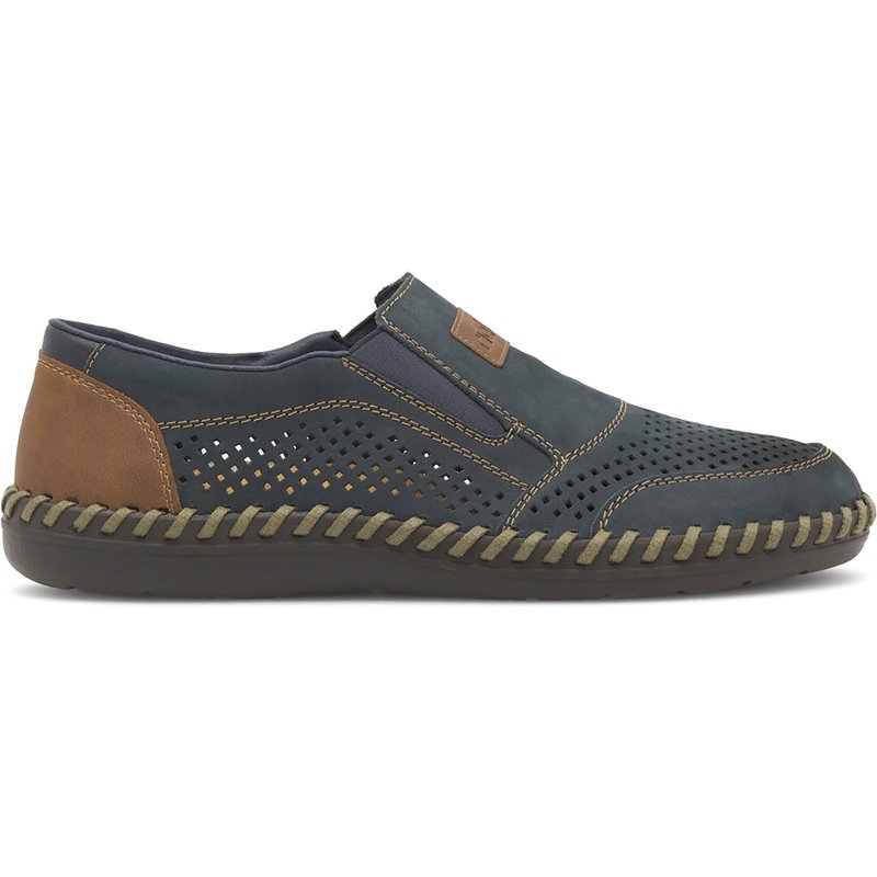 Halbschuhe Rieker B2466-14 Dunkelblau