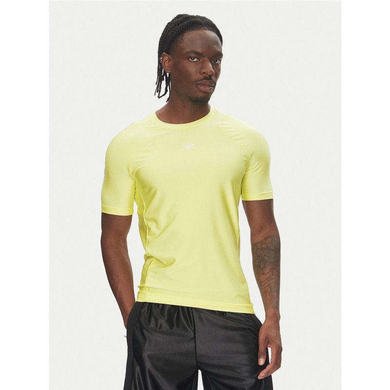 adidas T-Shirt Fashion Cut Line JD1286 Gelb Slim Fit