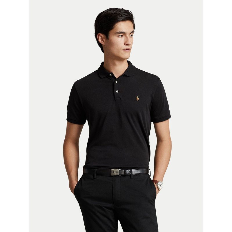 Polo Ralph Lauren Poloshirt Ssl 710713130001 Schwarz Slim Fit