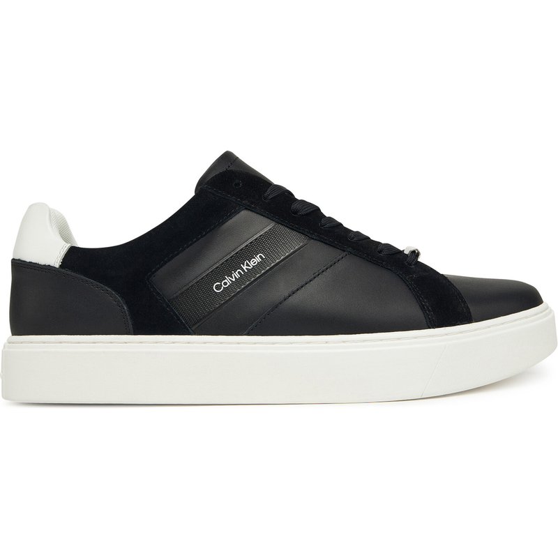Sneakers Calvin Klein Classic Cupsole Laceup Tape Lth YM0YM01430 Schwarz